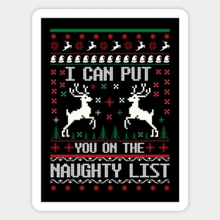 I can put you on the naughty list Magnet